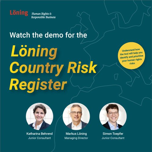 Löning Country Risk Register - Demo Webinar