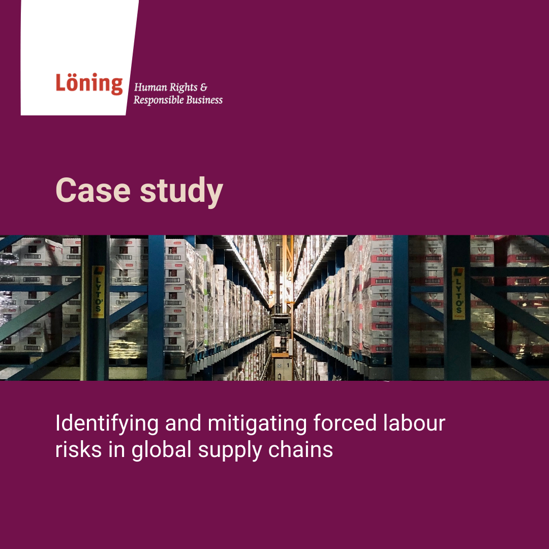 Identifying and mitigating forced labour risks in global supply chains ...