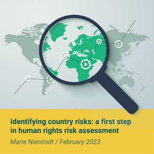 Identifying Country Risks: A First Step In Human Rights Risk Assessment ...